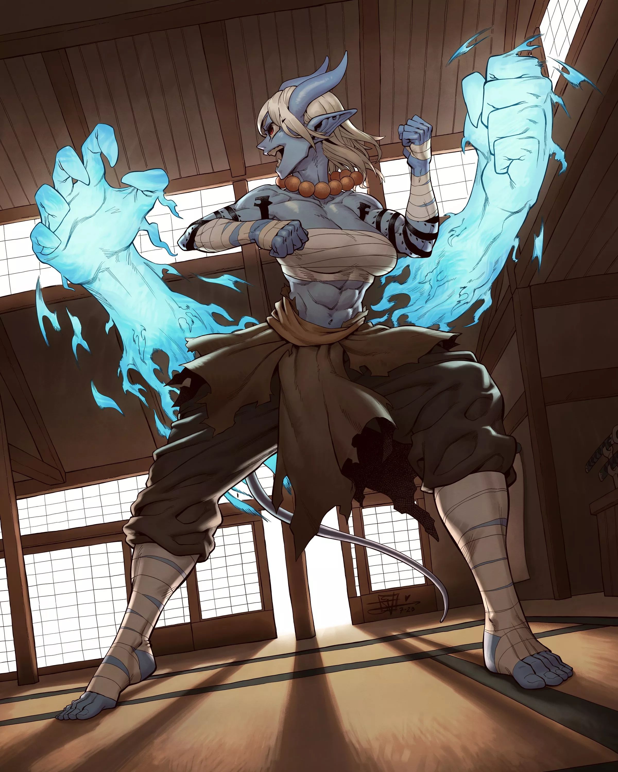 Blue flames (@JosephVirtuoso) [@Hilos5000] posted by TheTMoneyMan