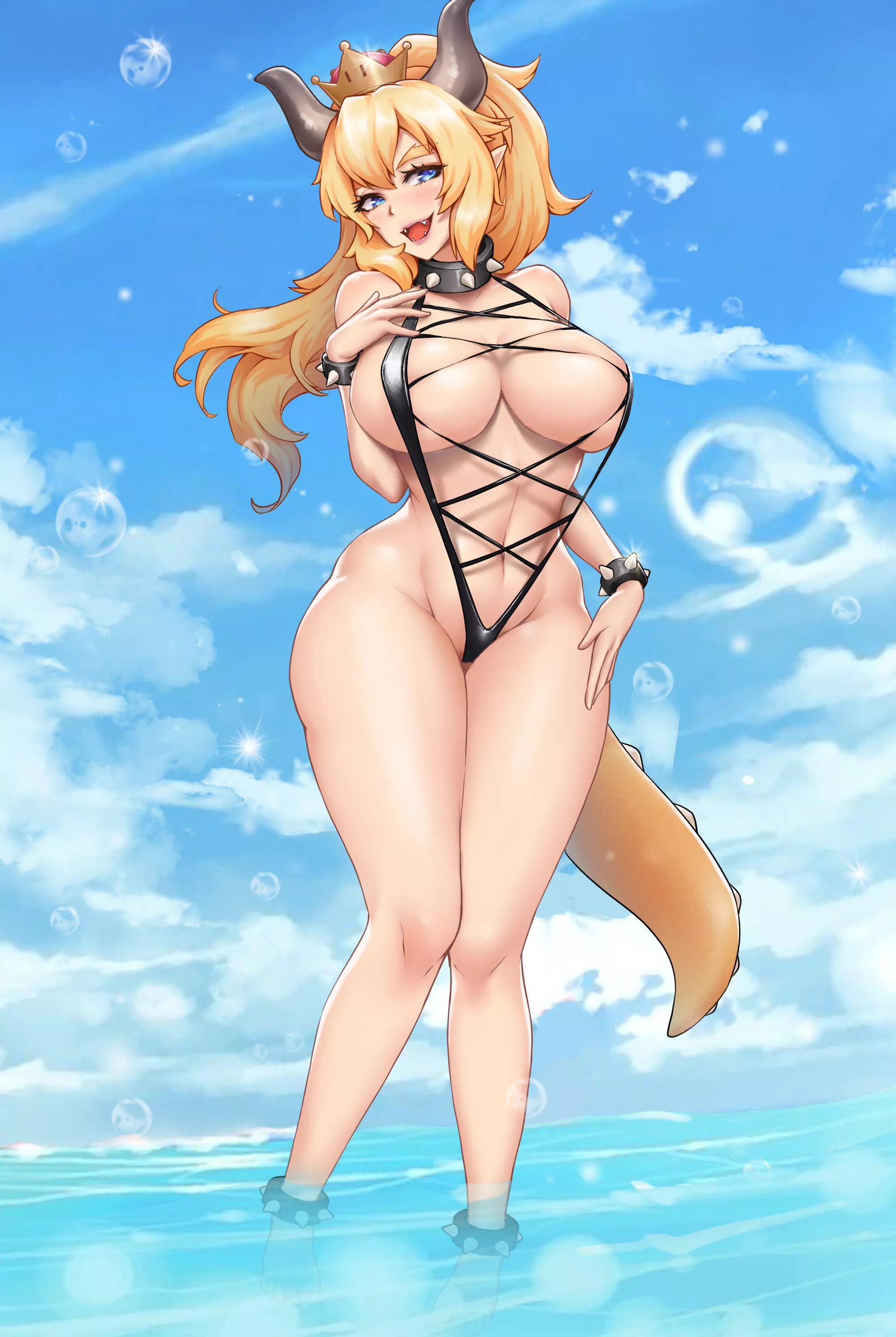 Bow before your Queen, Bowsette! posted by bislut997
