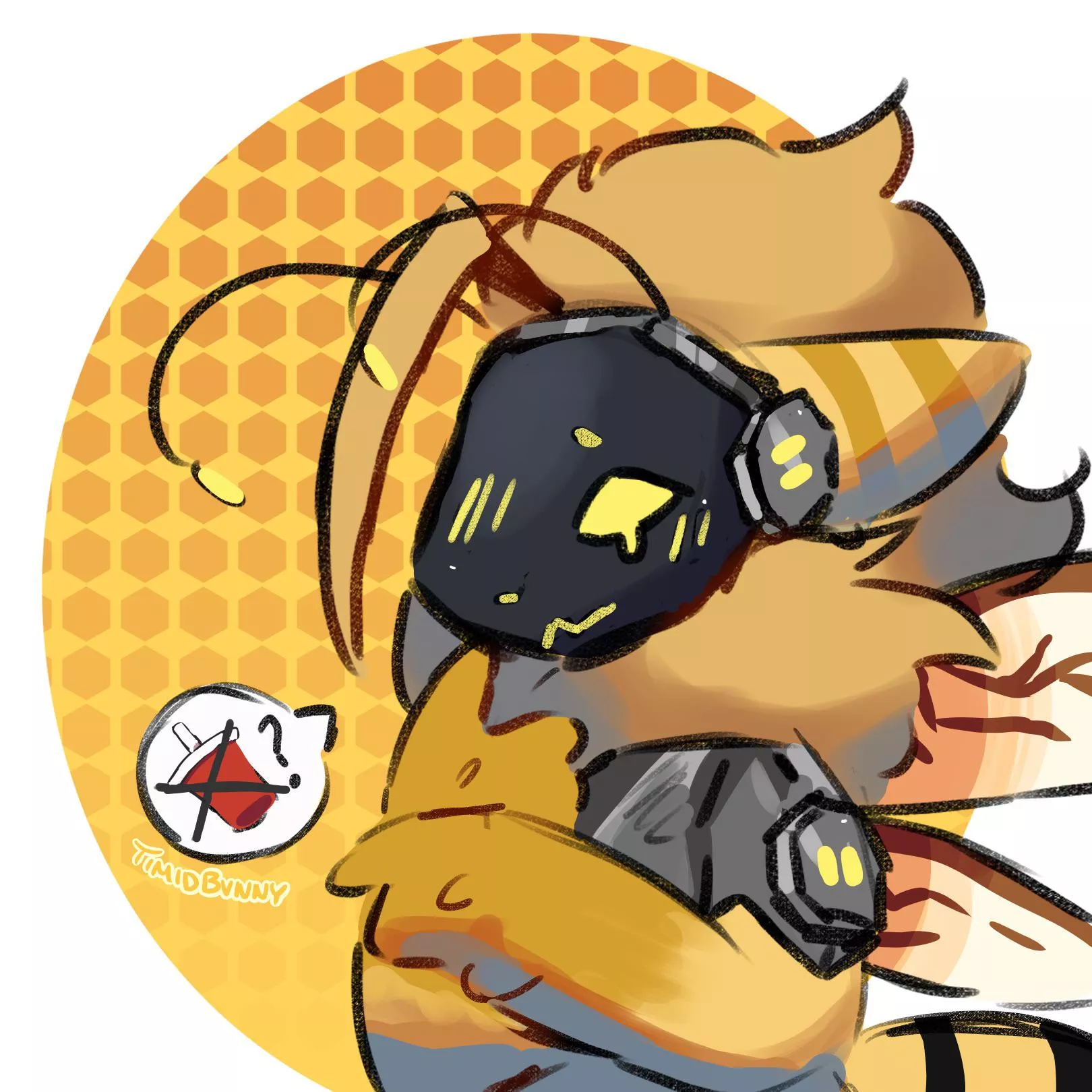 bro is not getting that soda - (art by me @TIMIDBVNNY) posted by Timidbvvnny