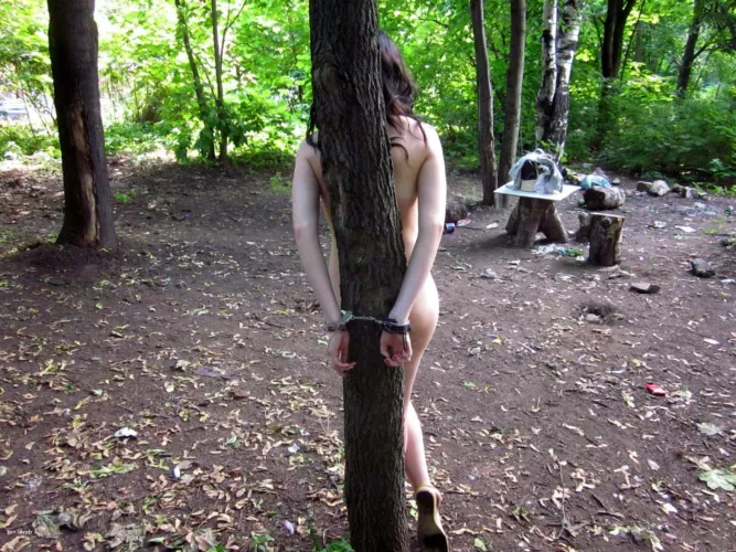 Cuffed with Clejuso Cuffs in the Great Outdoors by Comfortable-Egg1572