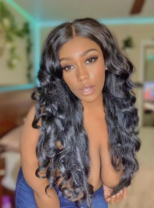 fav jeans no top…wyd if u catch me like this?💙 by kennedydavisof