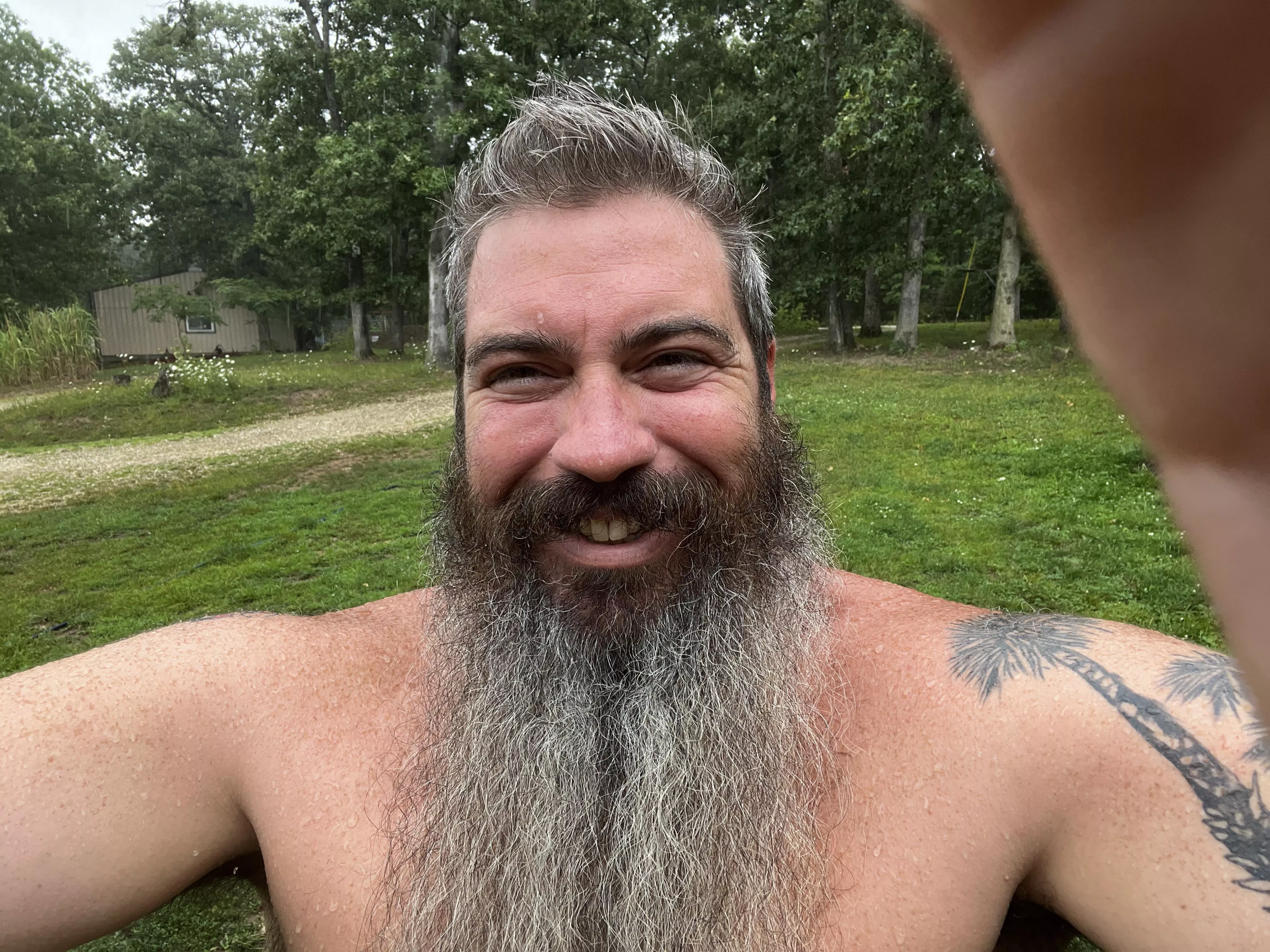 Finally got some rain so I had to run out and get a picture. Hope the neighbors didn’t notice I forgot to put on clothes. 😬 posted by ThaGuvnor