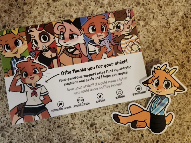 Friendly reminder that you can support your favorite furry artists through their patreon or shops they use! I got myself a sticker from one and thought I'd share :D by LimmyStar