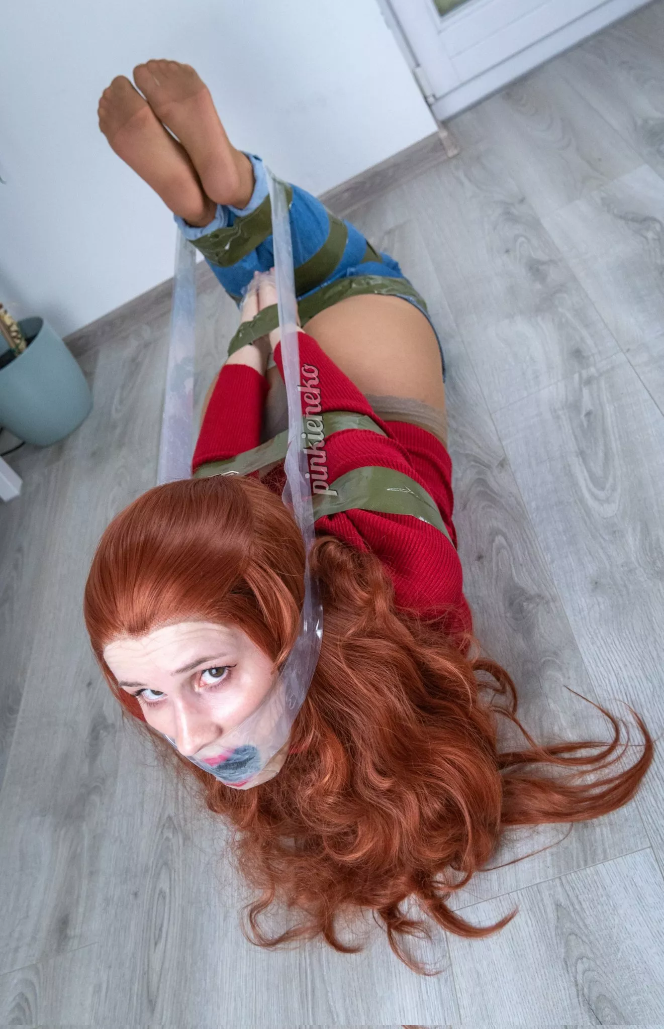 How long will you make me stay like this? Not that I have a choice... posted by Pinkieneko