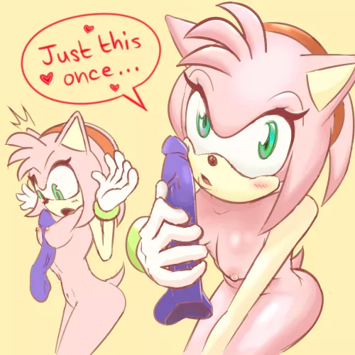Just this once ♡ Amy Rose (NiruzaTheArtist) by NiruzaTheArtist