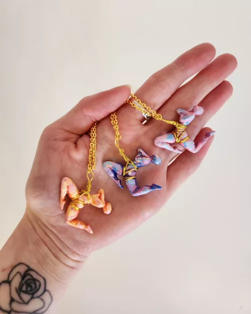 Little shibari necklaces I made by ham-sandwitch47