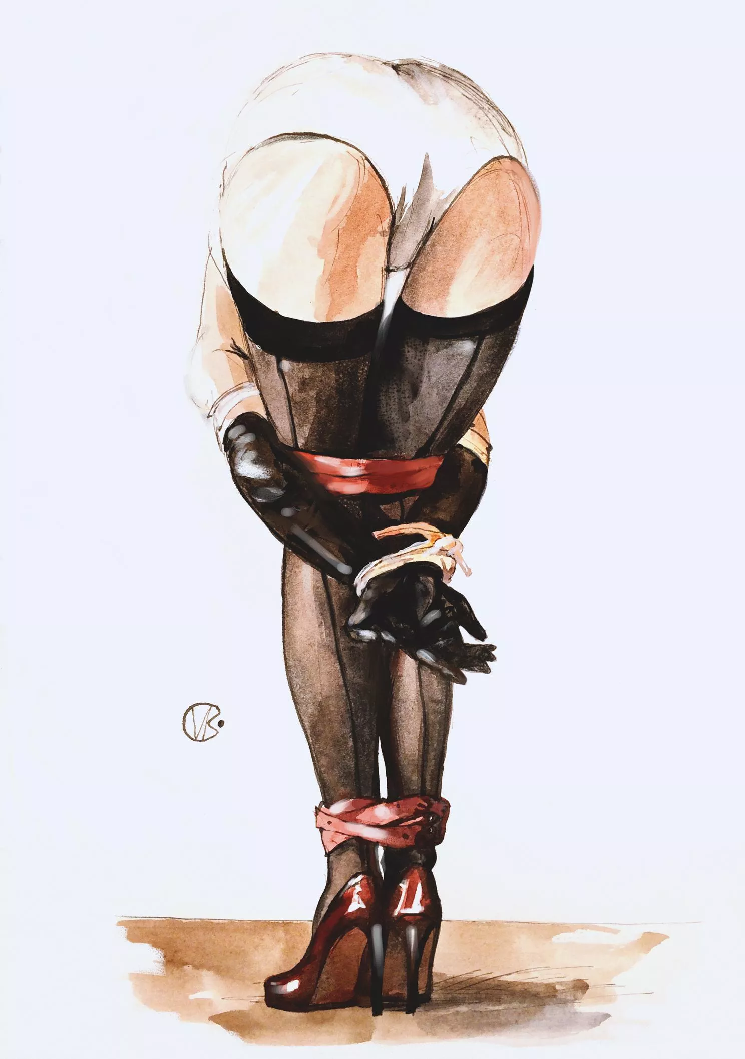 My tastes are very singular, watercolor posted by valeria_ko_art