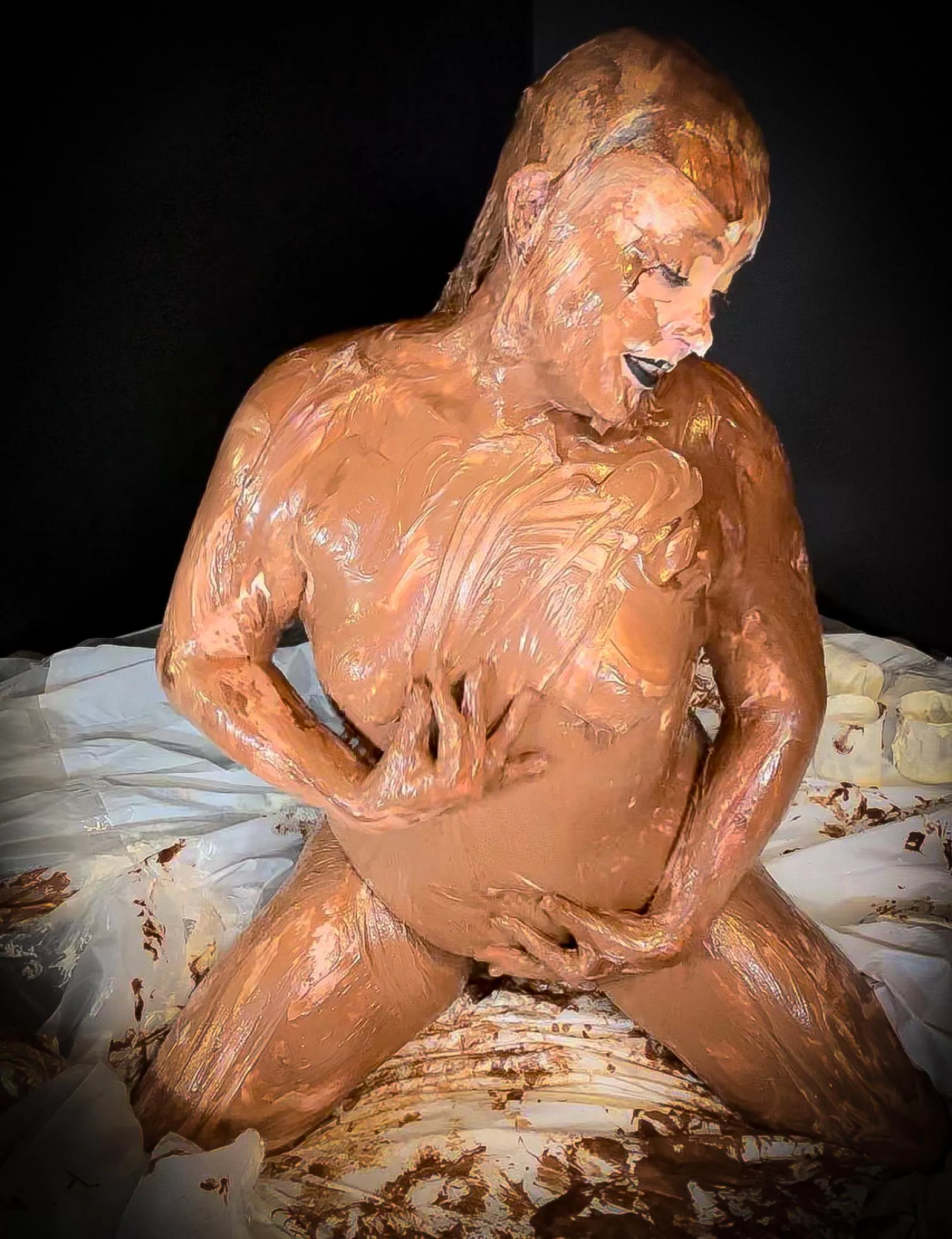 Now lick it ALL off 🤎🤍 posted by MissNoireNFToy