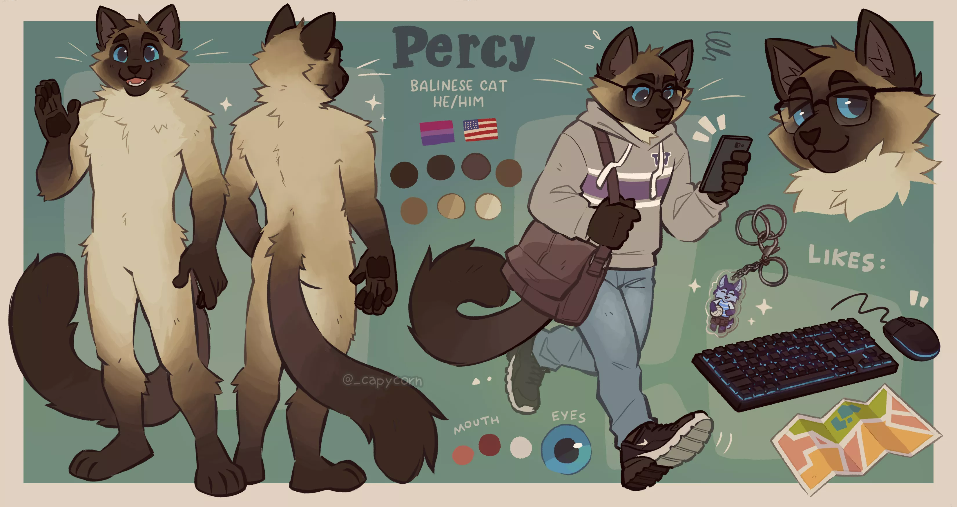 Percy 😸✨ (comm for someone on Twitter) posted by _capycorn