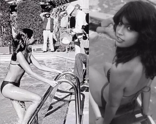 Phoebe Cates behind the scenes filming Fast Times At Ridgemont Times. 1981 by tittytwisternyc