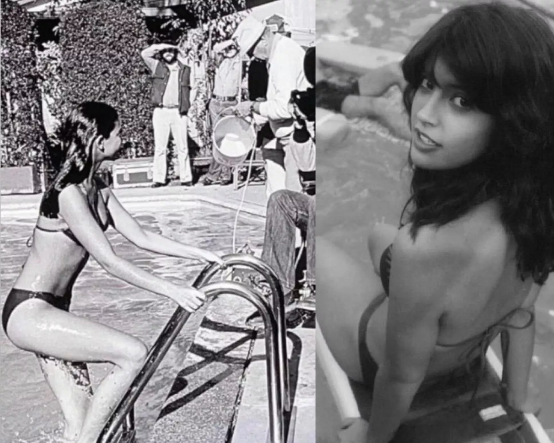 Phoebe Cates behind the scenes filming Fast Times At Ridgemont Times. 1981 posted by tittytwisternyc