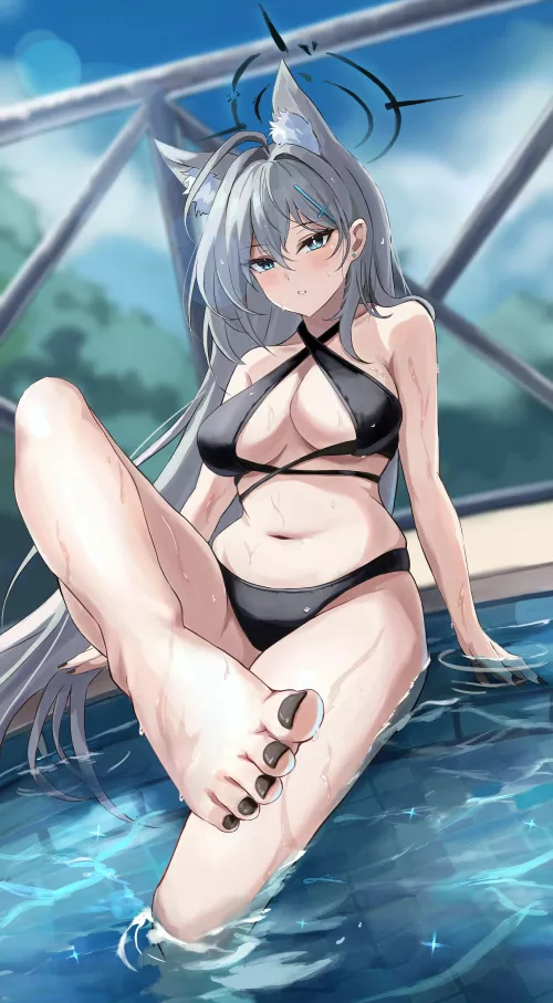 poolside Shiroko (@yato _wz)[Blue Archive] by iowess