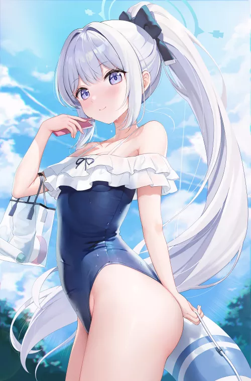 Swimsuit Miyako [Blue Archive] by kmlshblr