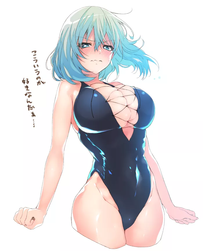 Tejina-senpai got Embarrassed After Wearing a Strange Swimsuit [Tejina-senpai] (Shotan) posted by ecchi_neko