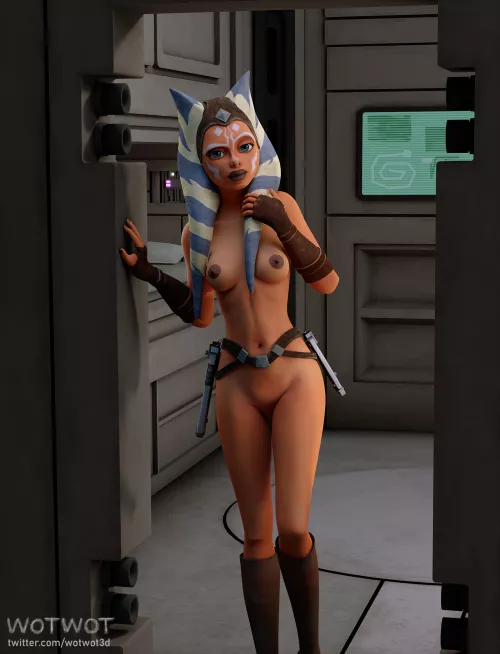 Ahsoka Waiting By Her Room (WotWot3D) by Lollygags7