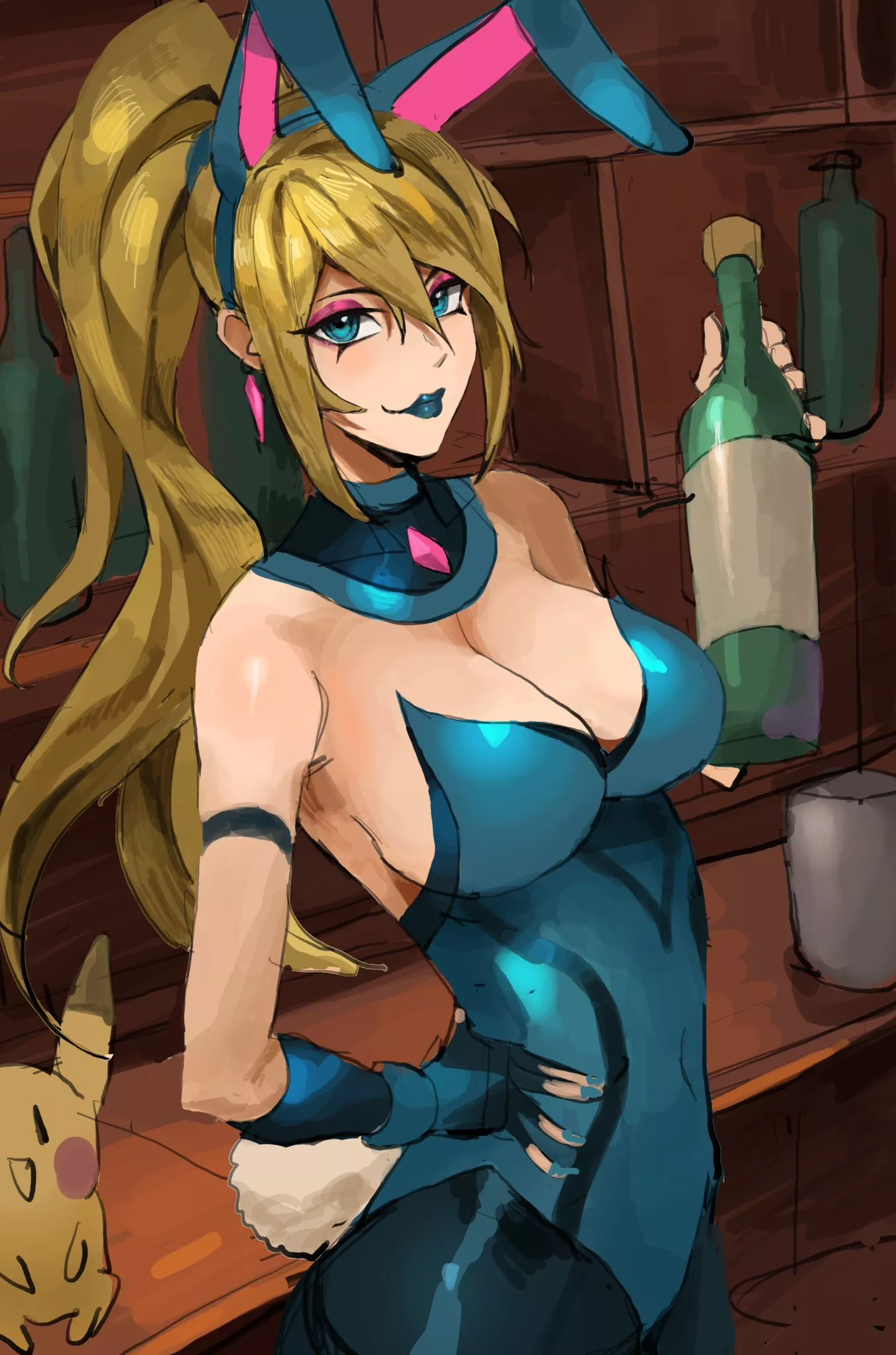 Bunny suit punk Samus (Saiykik) posted by Signal-Tax1774