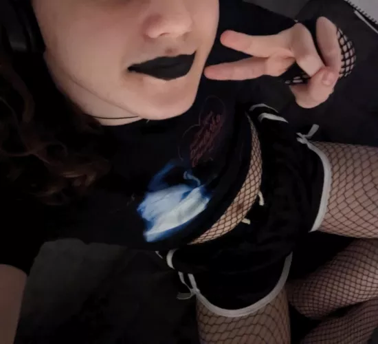 Feel really freaking cute (ik the lipstick is smudged :( by Throwawayy_233