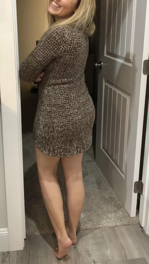 Hubby is gone for work and I have nothing on underneath this! by beachbaby_69