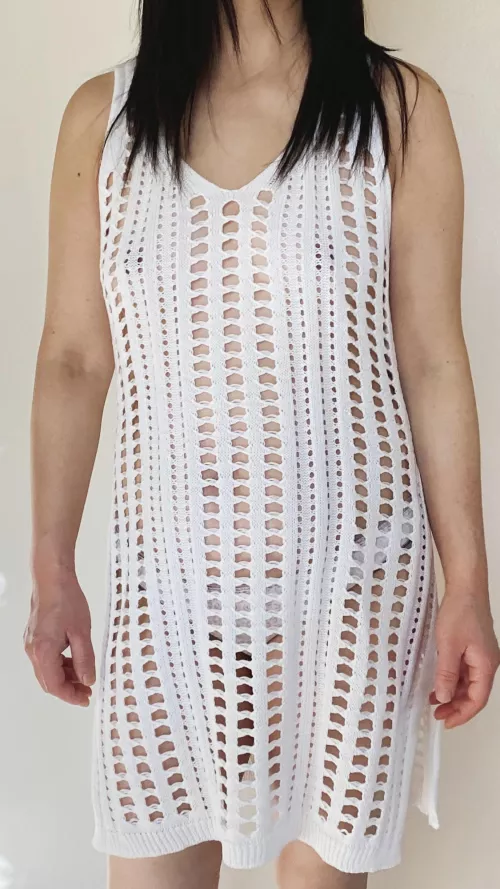 I’m glad this dress gives me just enough coverage. Should I go pantyless as well? by flowerbird2003