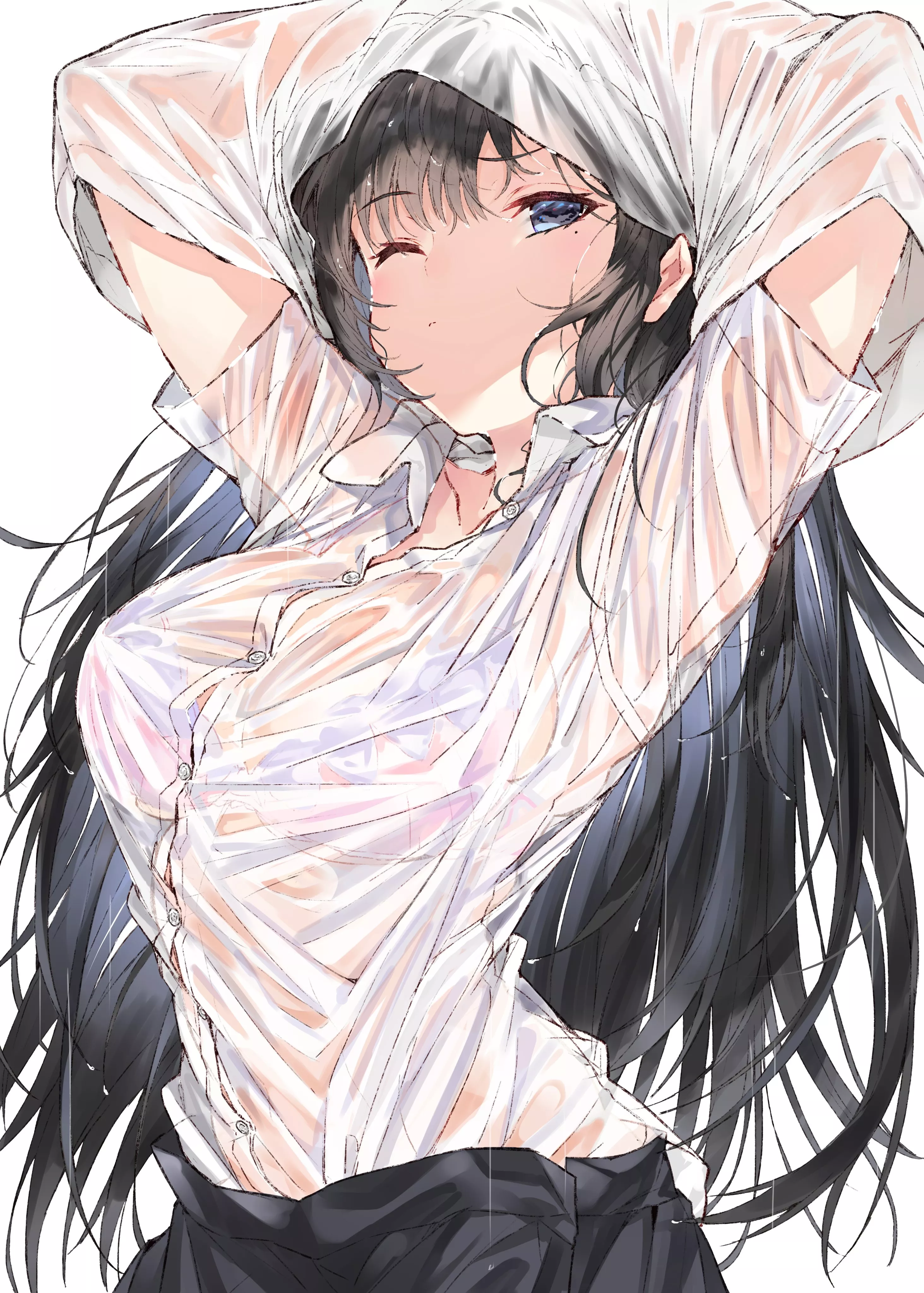 Taking off wet clothes posted by xSaviour_N