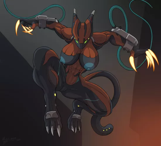 [Valkyr] Ready To Pounce On Her Next Target (Taticoolmofo) by Darthmufin