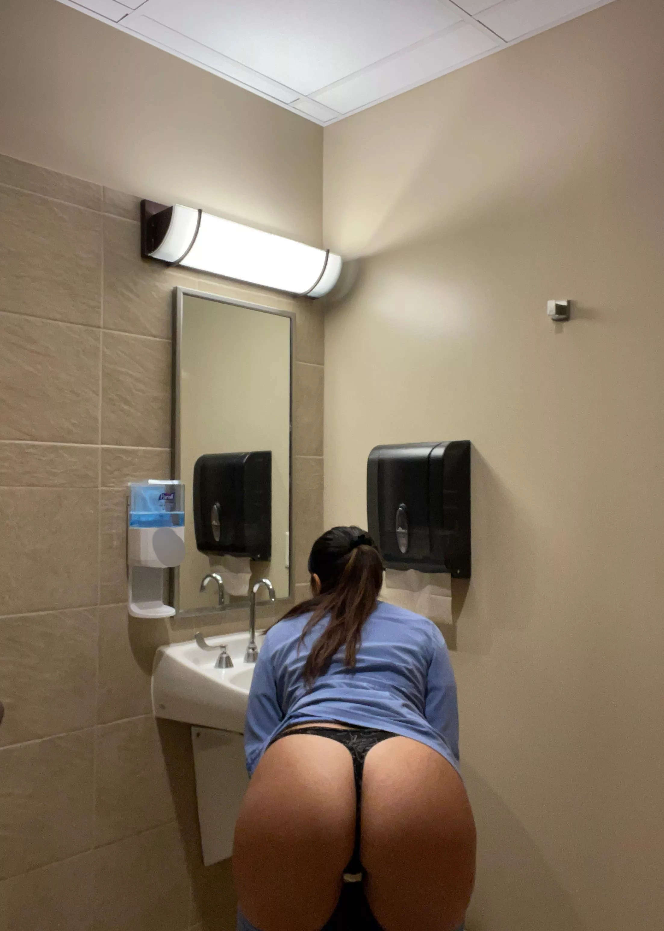 Do me a favor and pull my ponytail tighter 😉 posted by Estrellafan