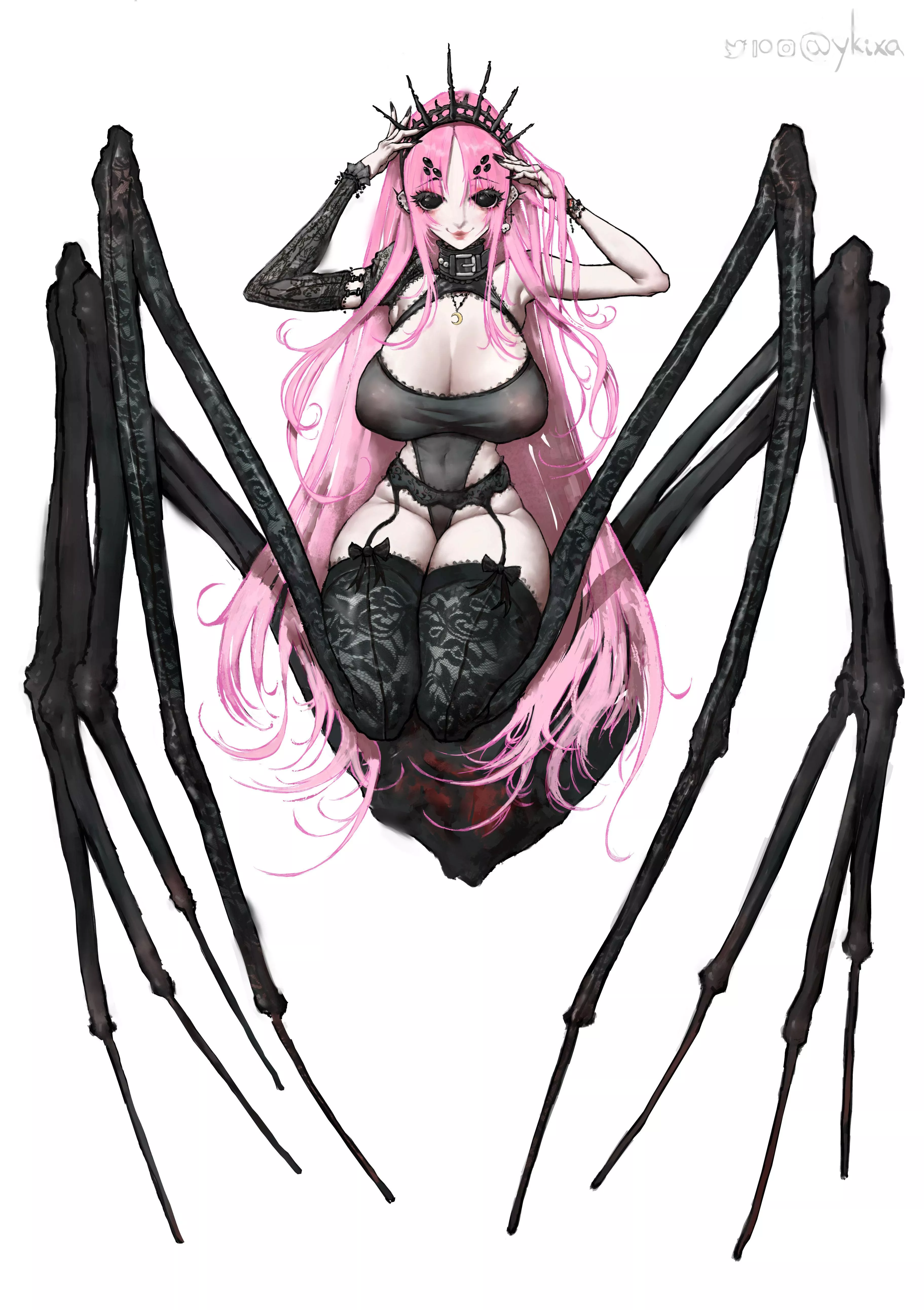 Gothic Arachne OC (@Ykixa), i am open! posted by Kixywa