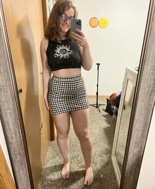 I love wearing a skirt with a crop by adorablelilli