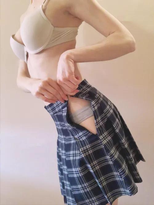 It’s been a long time without posting 🥺 Do you like my skirt?🐶 by UntrainedPuppy101