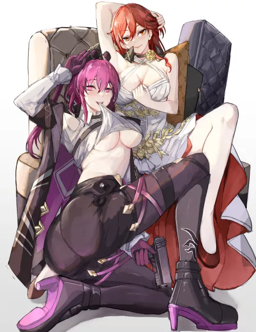 Kafka & Himeko [Honkai Star Rail] by CheetahSperm18