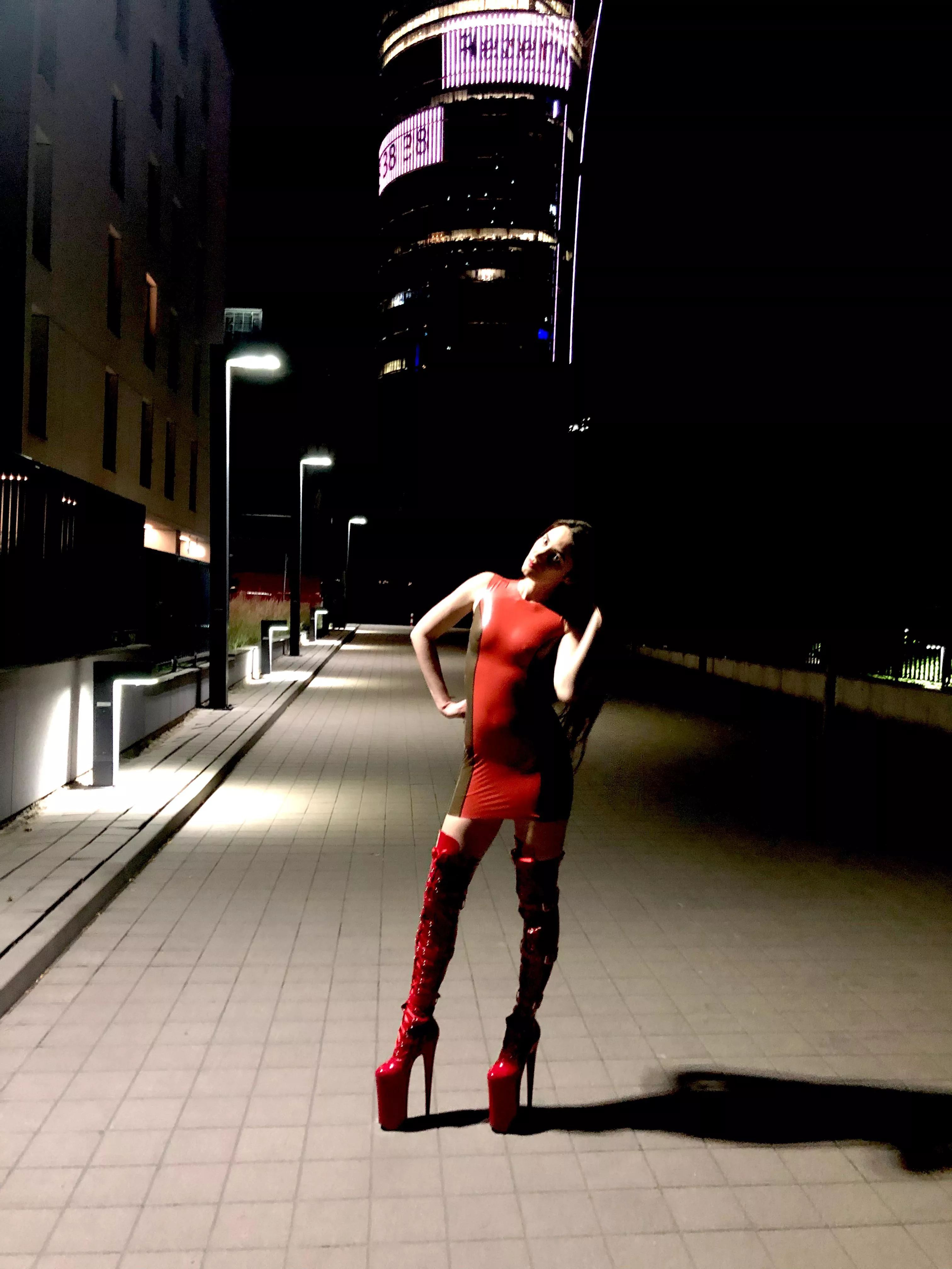 Latex in public place 😈❤️👠👠 posted by Amphibology777