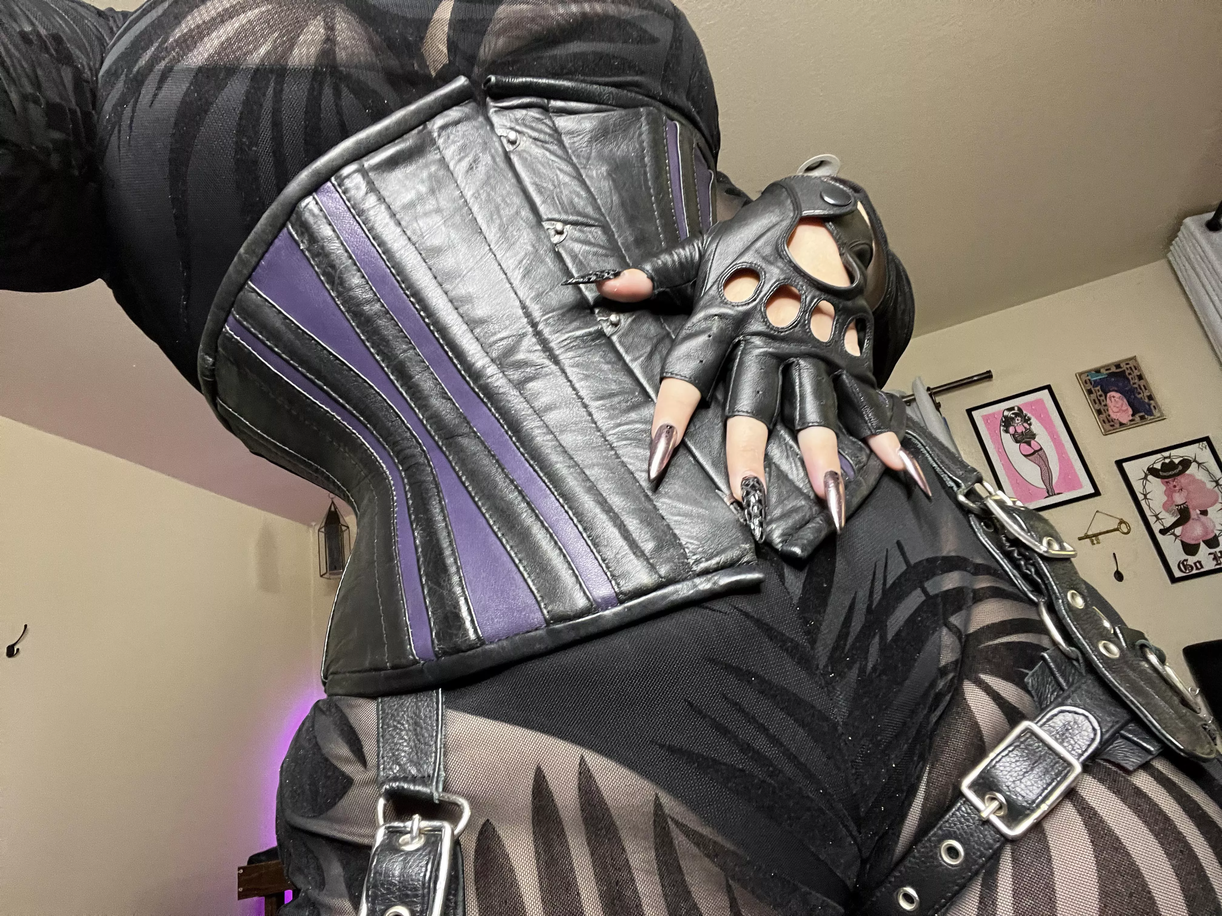 Leather over mesh makes me drool posted by You_Need_Nyx