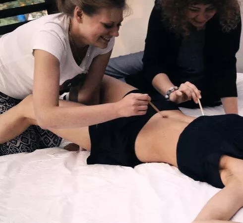 Love the sadistic smile of the lers. Seems like they just discovered her sweet spot. posted by R_Dey