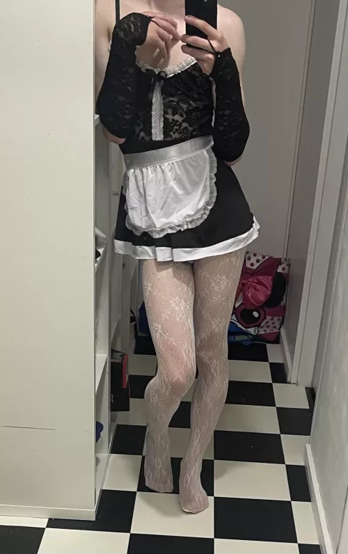 Maid but white stockings this time 😶‍🌫️ by CasualFb
