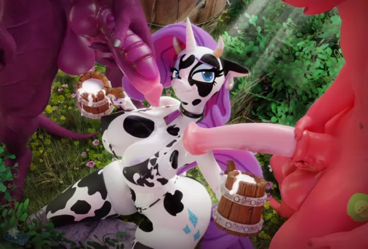 Milking time (Hooves-art) by Random_Horny_Alt