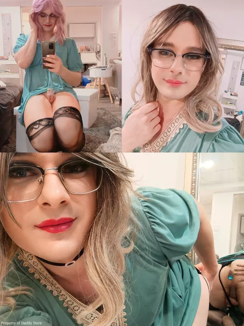 My sissy slut Carrie waited patiently yesterday at home before sending her out to the park at night for her first adventure😛 by Daddy_OG_Dave