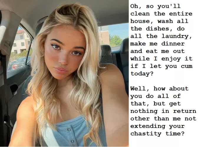 Not getting punished is the reward! by Myhornyfemdomalt