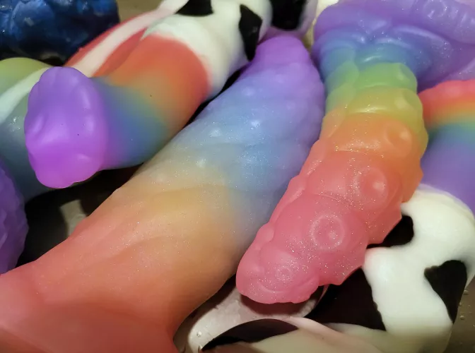 Rainbow customs! by wanderingbardtoys