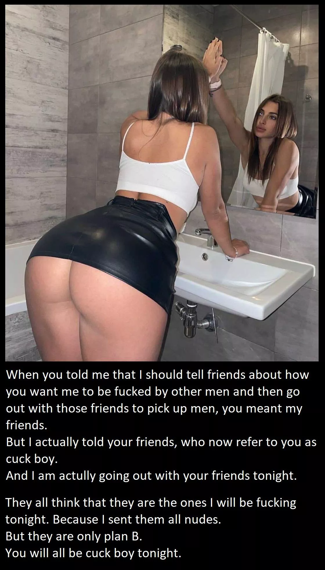 She stringing you and your friends along. posted by makeregrets