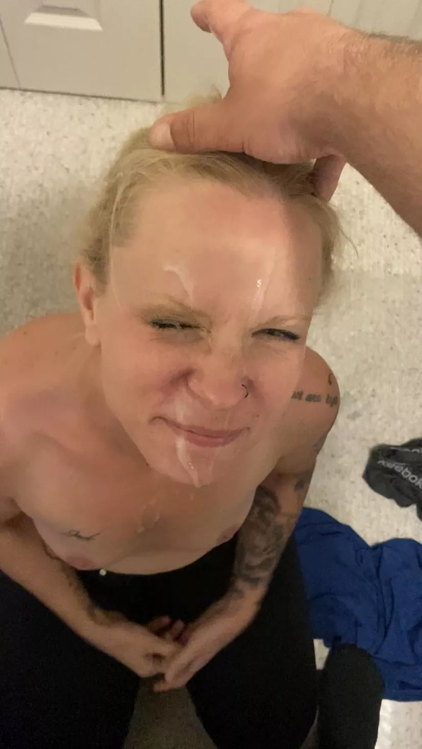 She told me to post a photo of her covered in cum ;) (OC) posted by LegitimateGravyboat
