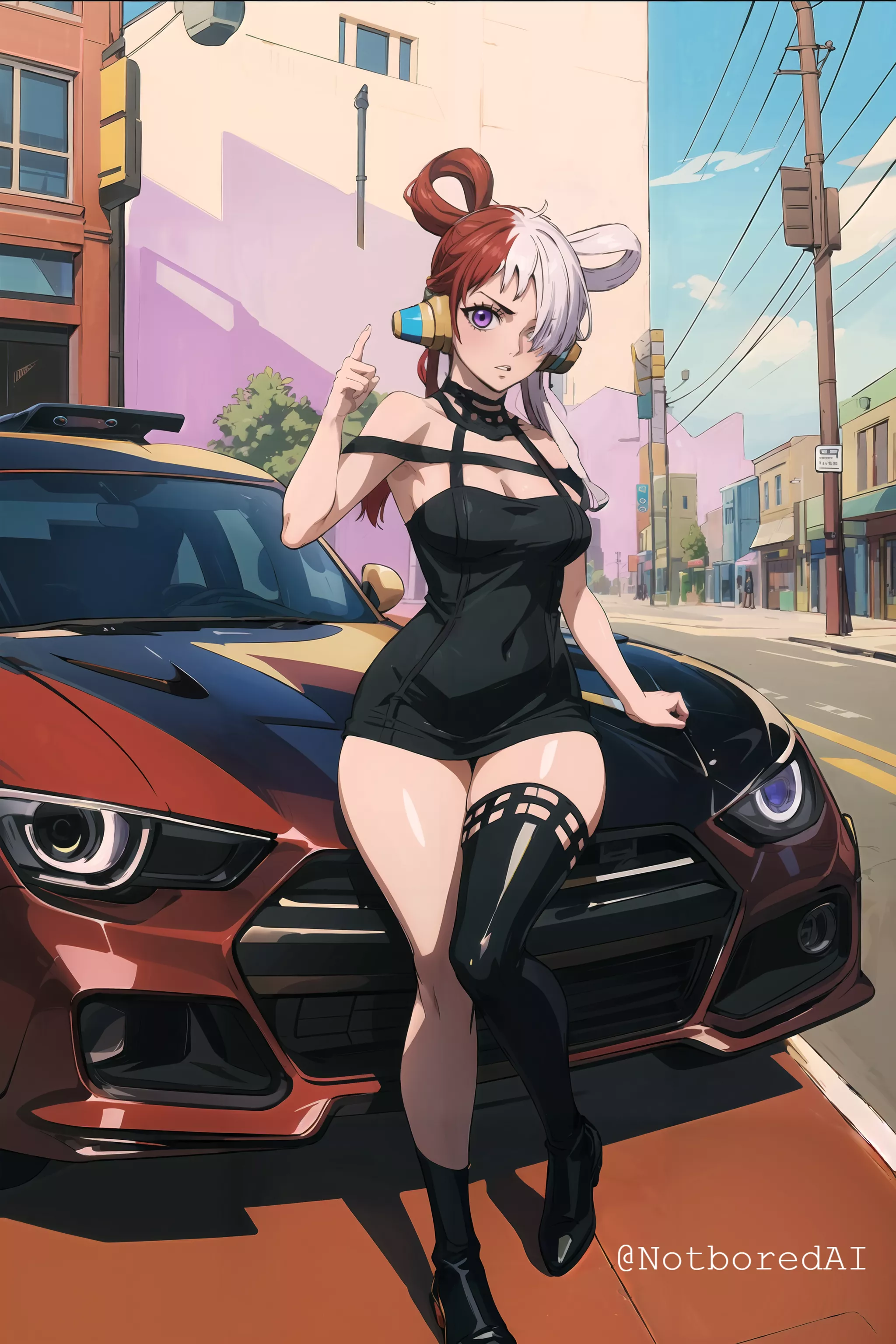 Somebody here asked me for Uta on a Carhood so here it is. posted by EarUnable6864