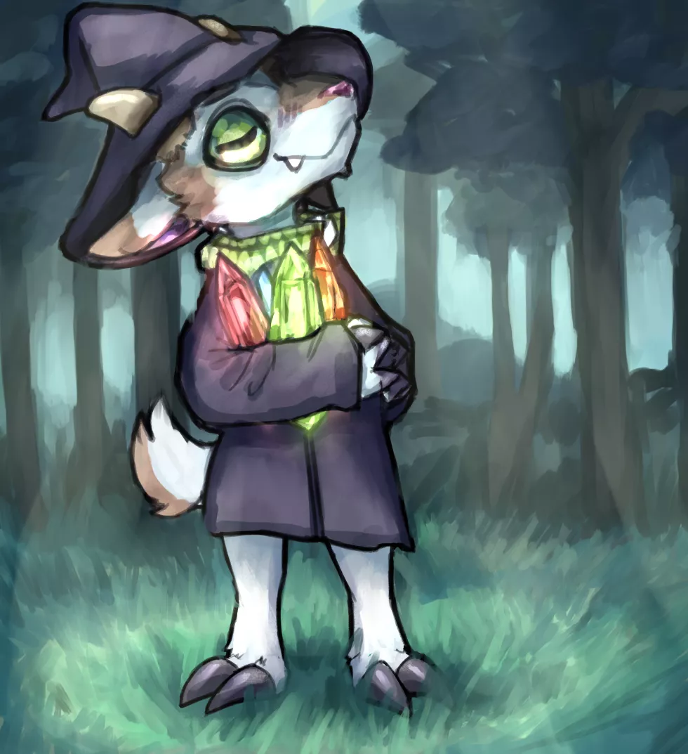 The curious Thistle 🐐 [Art by me] posted by noiobscura