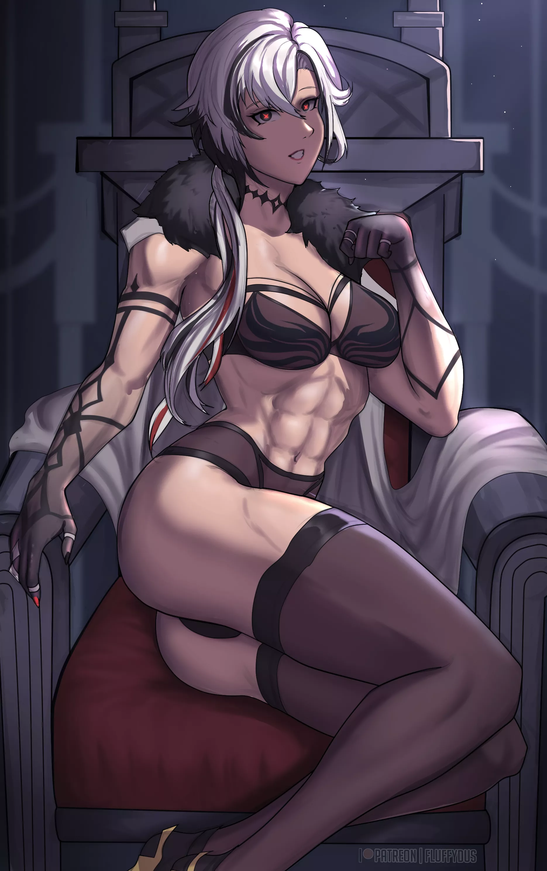 Arlecchino (Genshin Impact) [Artist: FluffyDus] posted by ComaOfSouls