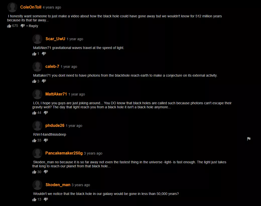 Black Hole posted by Idiothatlostpassword