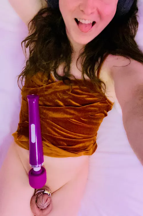 Had some fun last night 😈 Still locked up too 😊🔐 by SissyAdaFaye