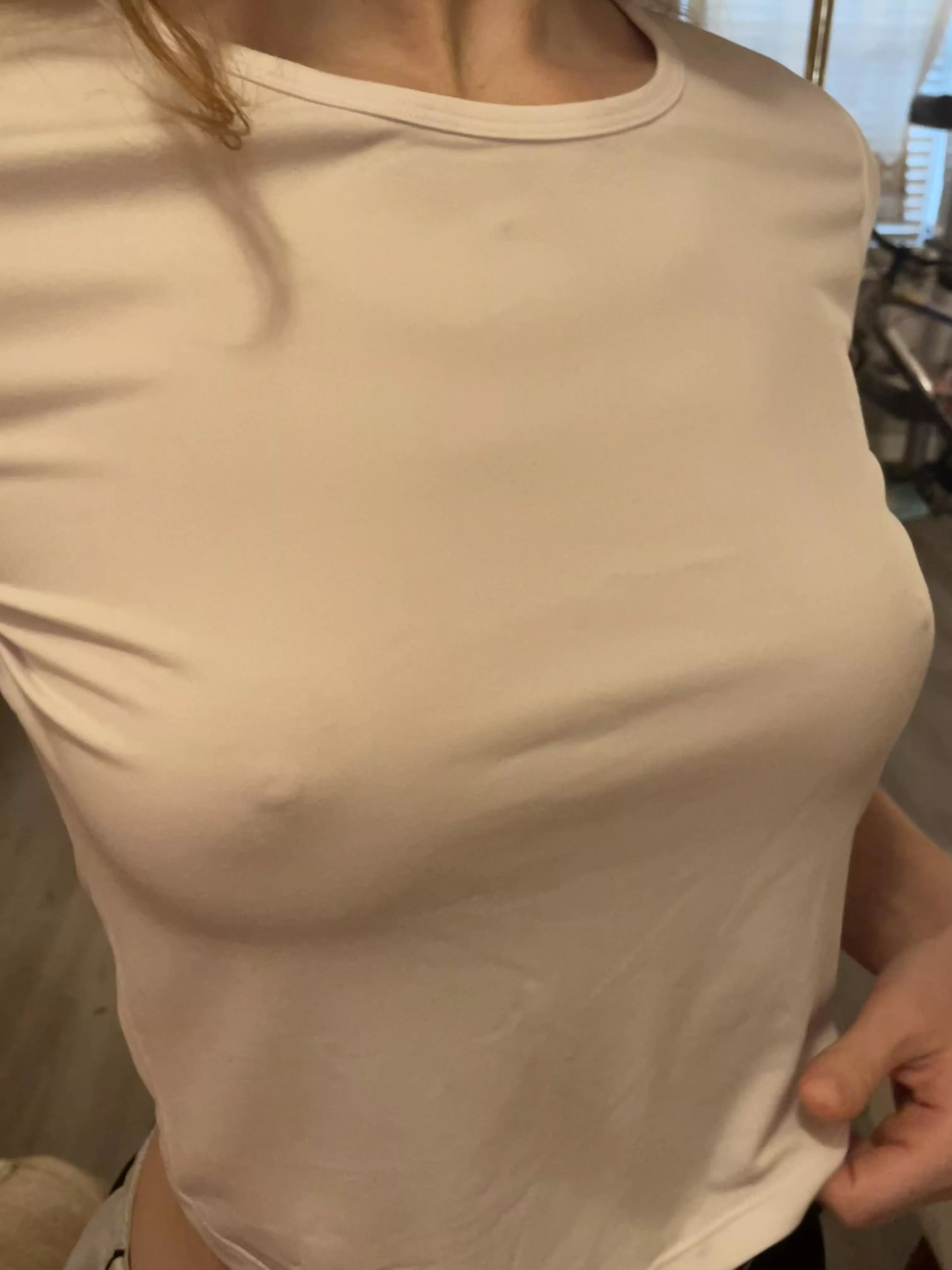 I don't think i need a bra 😇 posted by redvixen-xo