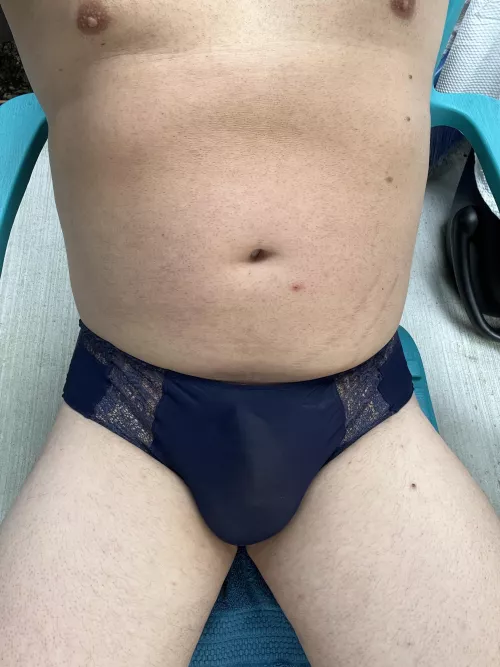 Love having an outdoor space to wear panties in safely. by Private_Indulgence