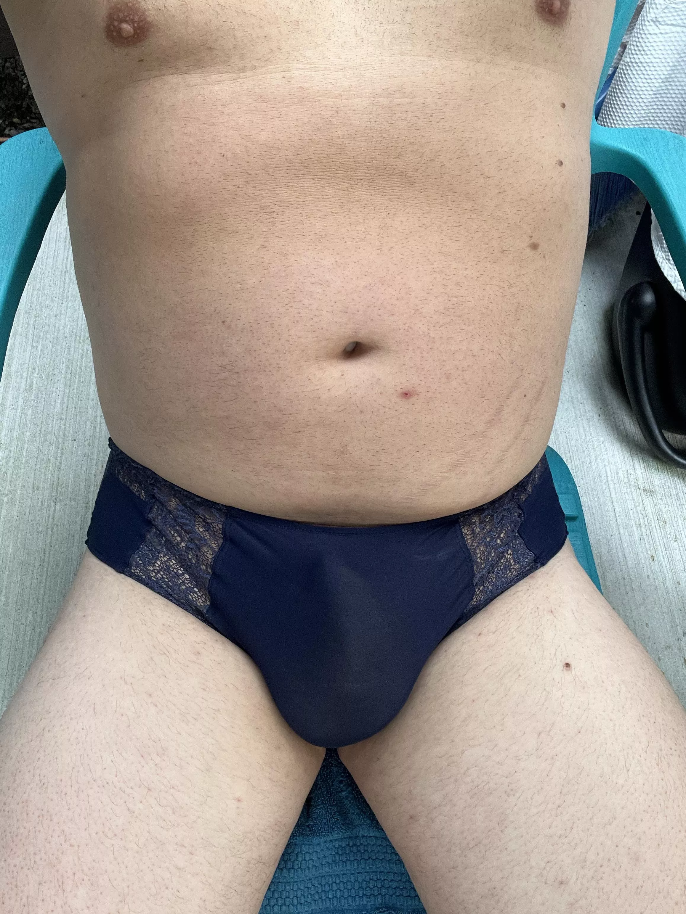 Love having an outdoor space to wear panties in safely. posted by Private_Indulgence