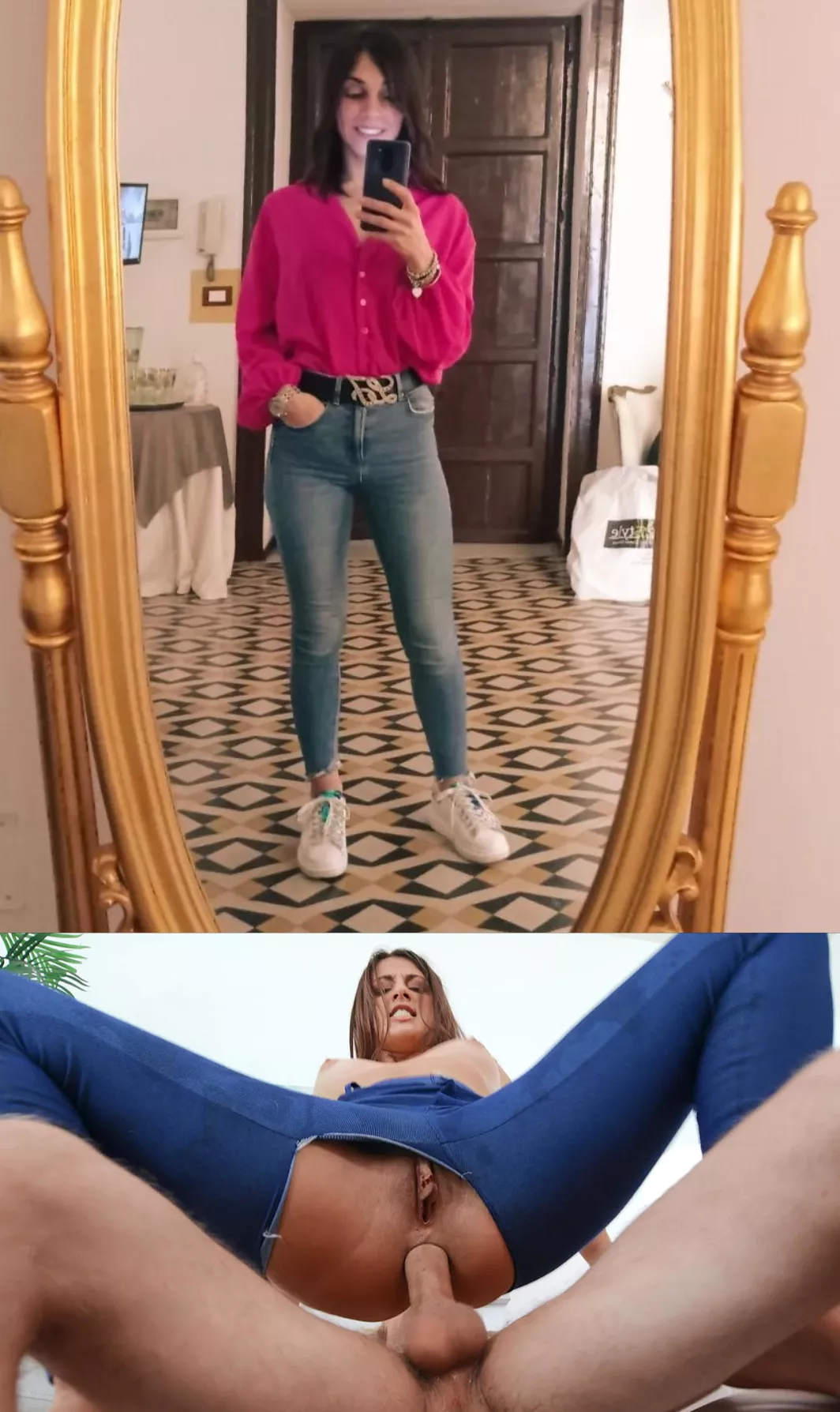 My bully destroyed the jeans I gave to my mom, but she seems happy all the same posted by sluttyteen05