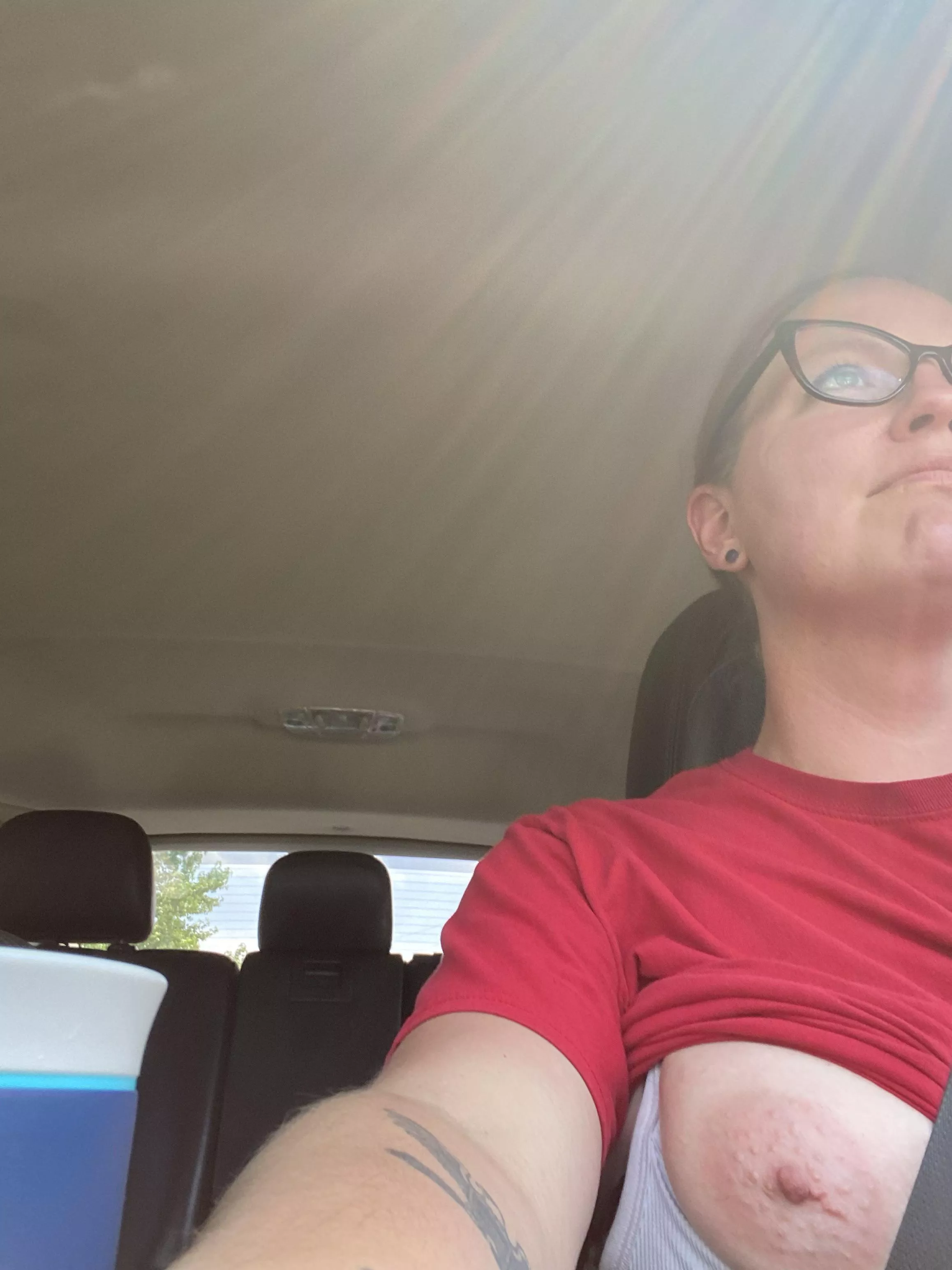 My wife teasing me on the ride home. posted by profile4fun